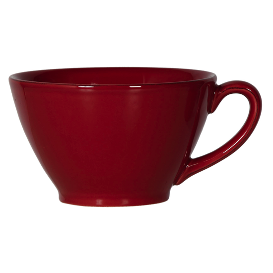 Tasse anse ROUGE Faience 50cl