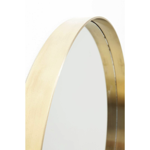 Miroir curve rond laiton Ø60 - Kare Design