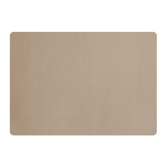 Set de table Leather rectangle lisse 46x33 - Asa Sélection
