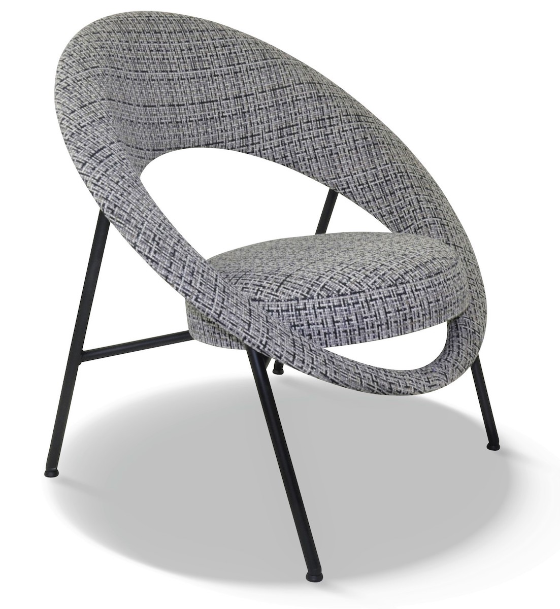 Dessin en 1957 par le couple de designers franais Genevive Dangles et Christian Defrance, le fauteuil a marqu son poque. Vritable icne design son assise circulaire est entoure d’un dossier en forme d’anneau (d’o son nom qui fait rfrence  la plante). 